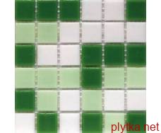 Мозаика R-MOS WA464211 мікс зелений 327х327 зеленый 327x327x4 матовая микс